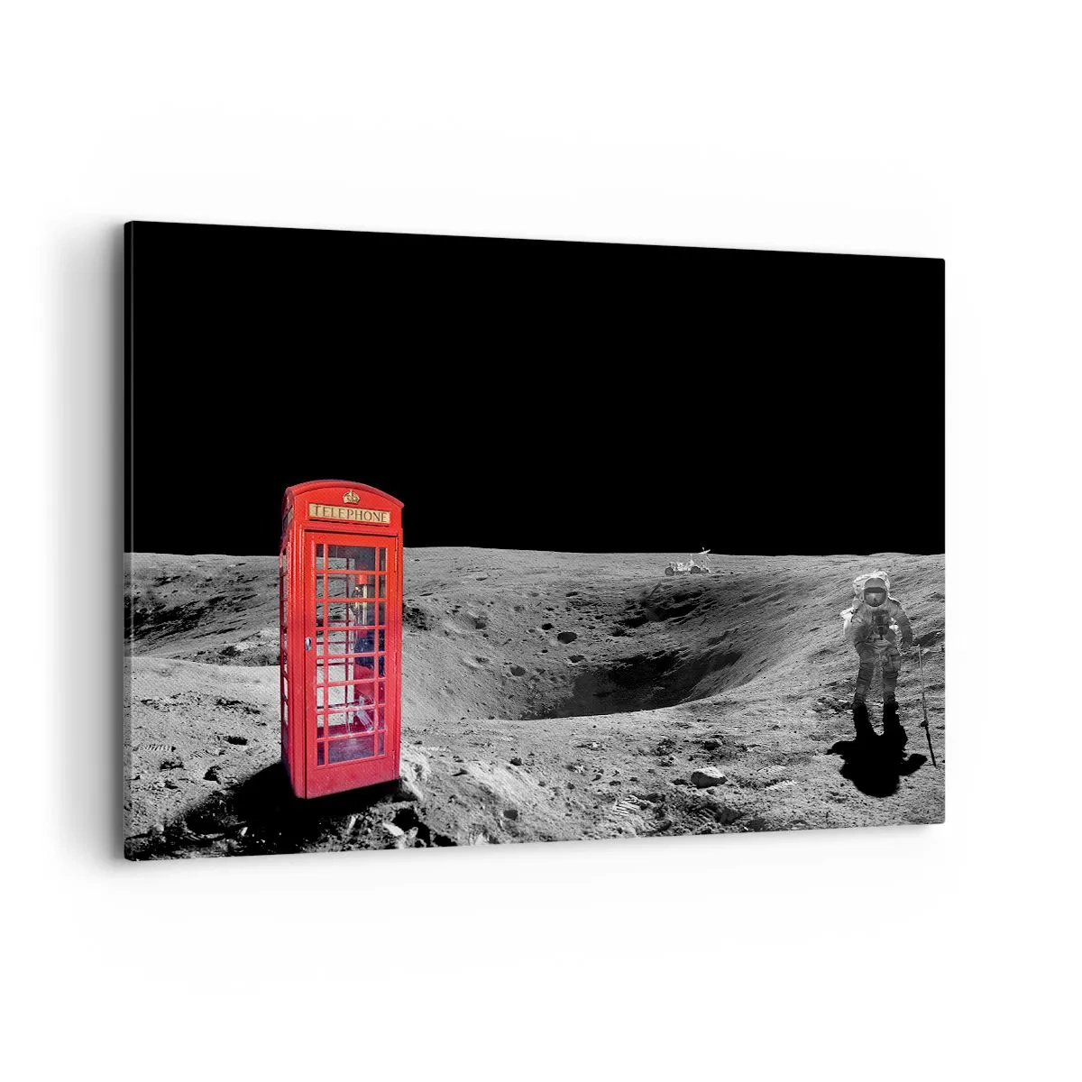Schilderen op canvas - Een kosmische grap - 100x70 cm