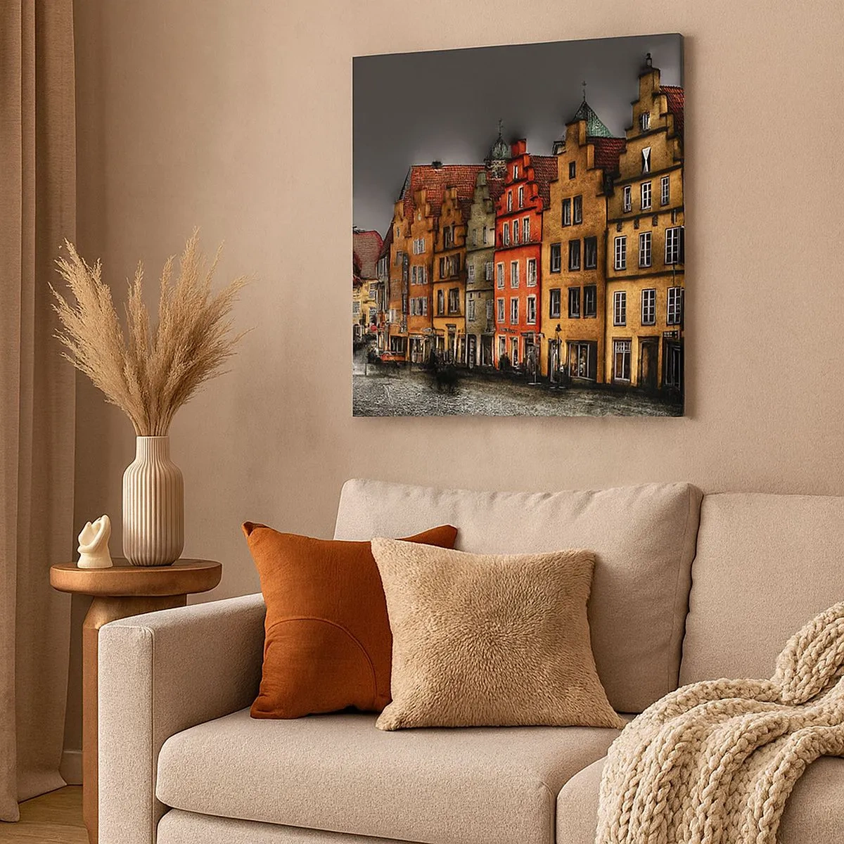 Schilderen op canvas - Het enige wat ontbreekt is een betoverde koets - 30x30 cm