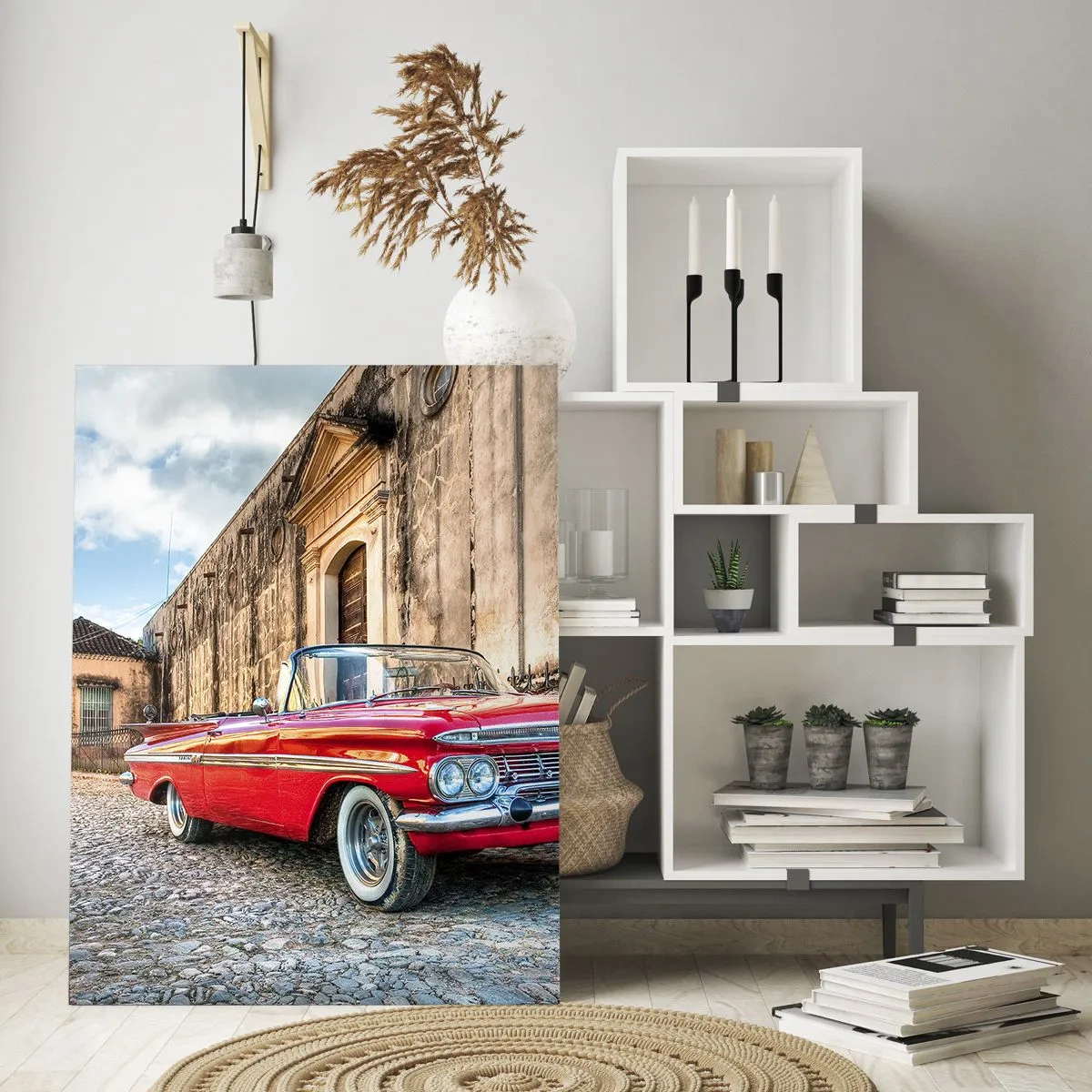 Schilderen op glas - Cubaanse emoties - 80x120 cm