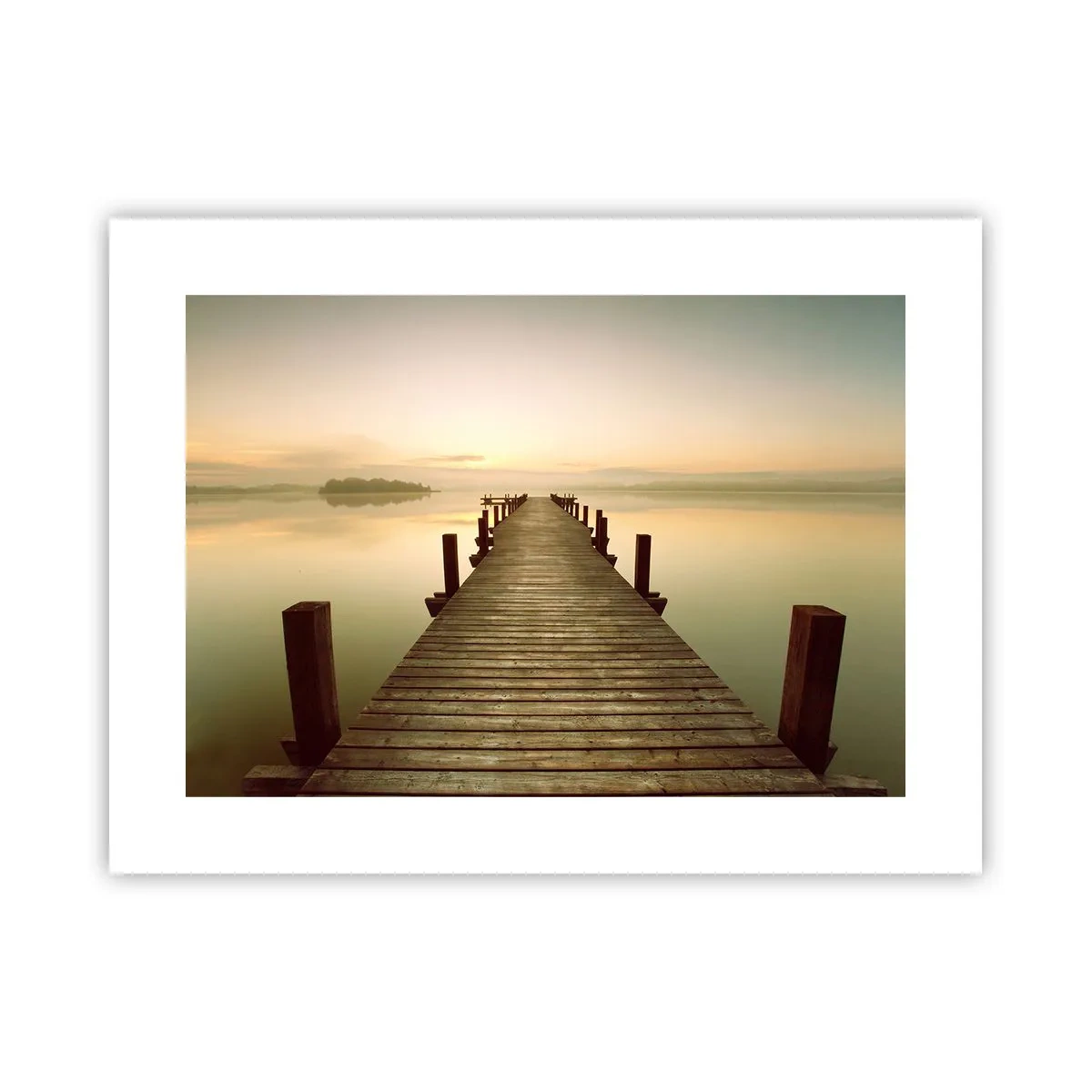 Poster - Aanbreken van de dag, licht - 40x30 cm