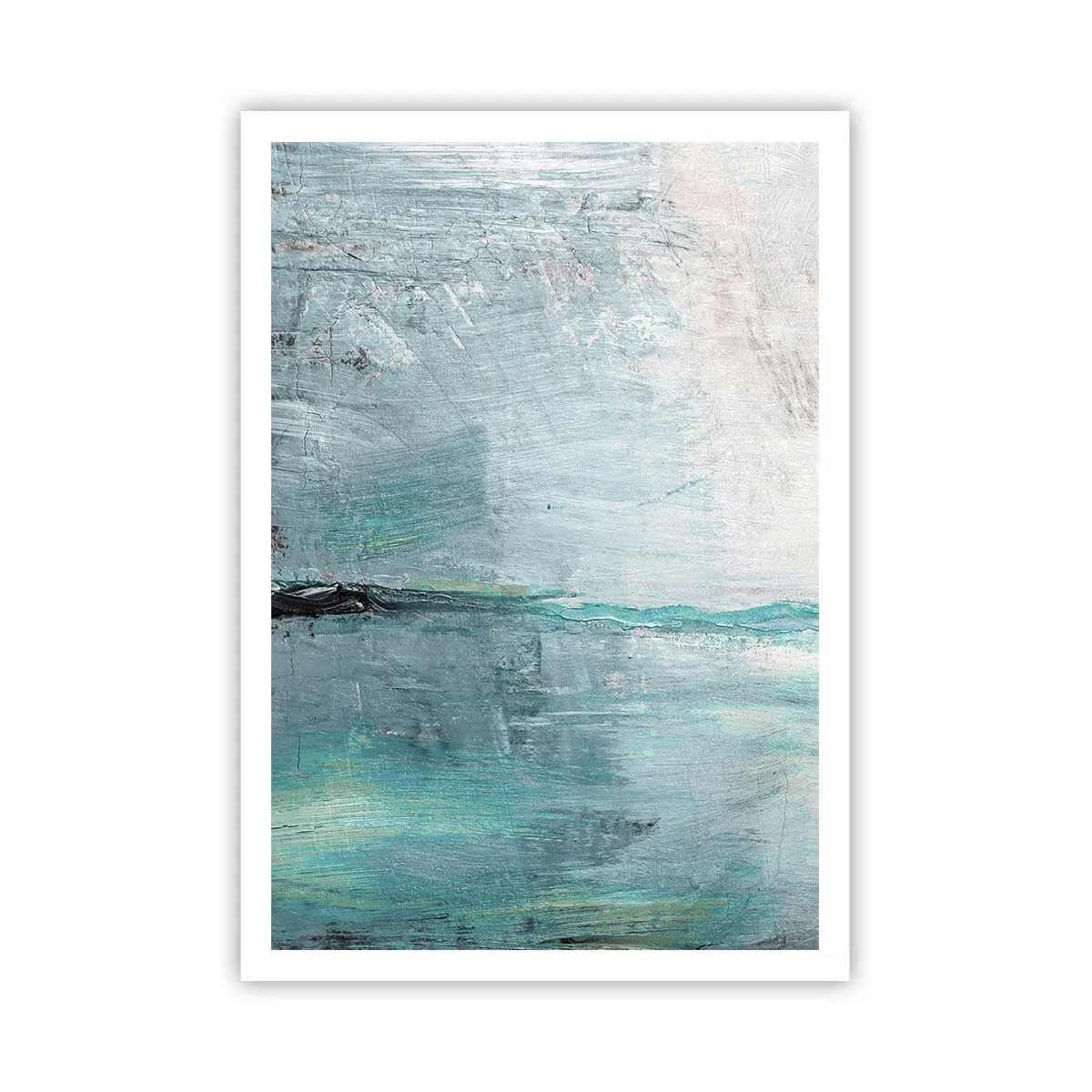Poster - Horizontaal in blauw - 70x100 cm
