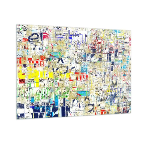 Schilderen op glas - Het is gewoon een lust voor het oog - 100x70 cm