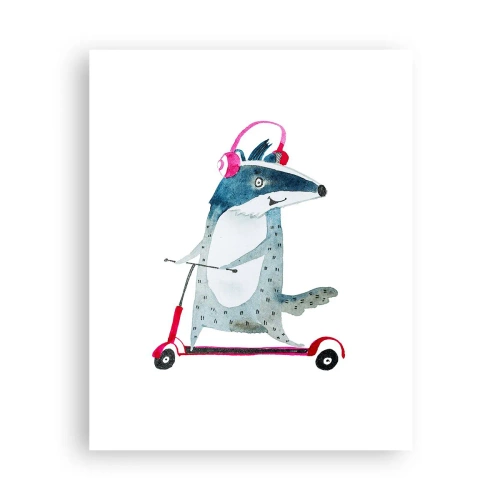 Poster - Badger vreugde - 40x50 cm