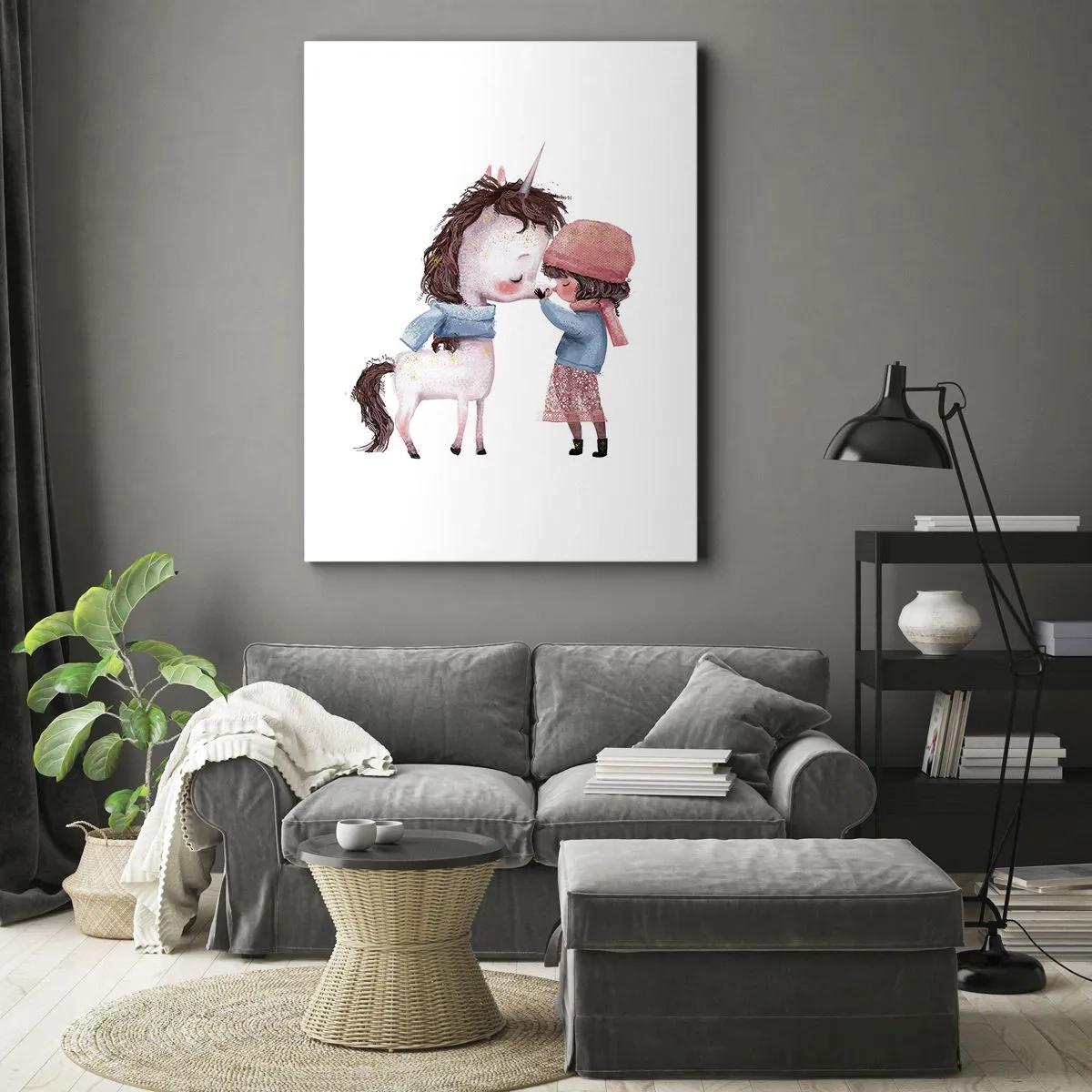 Schilderen op canvas - Een winterverhaal - 50x70 cm