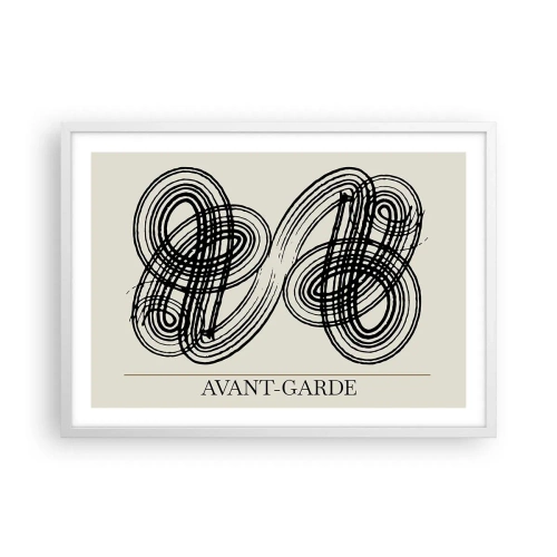 Poster in een witte lijst - Het kwam er spontaan uit - 70x50 cm