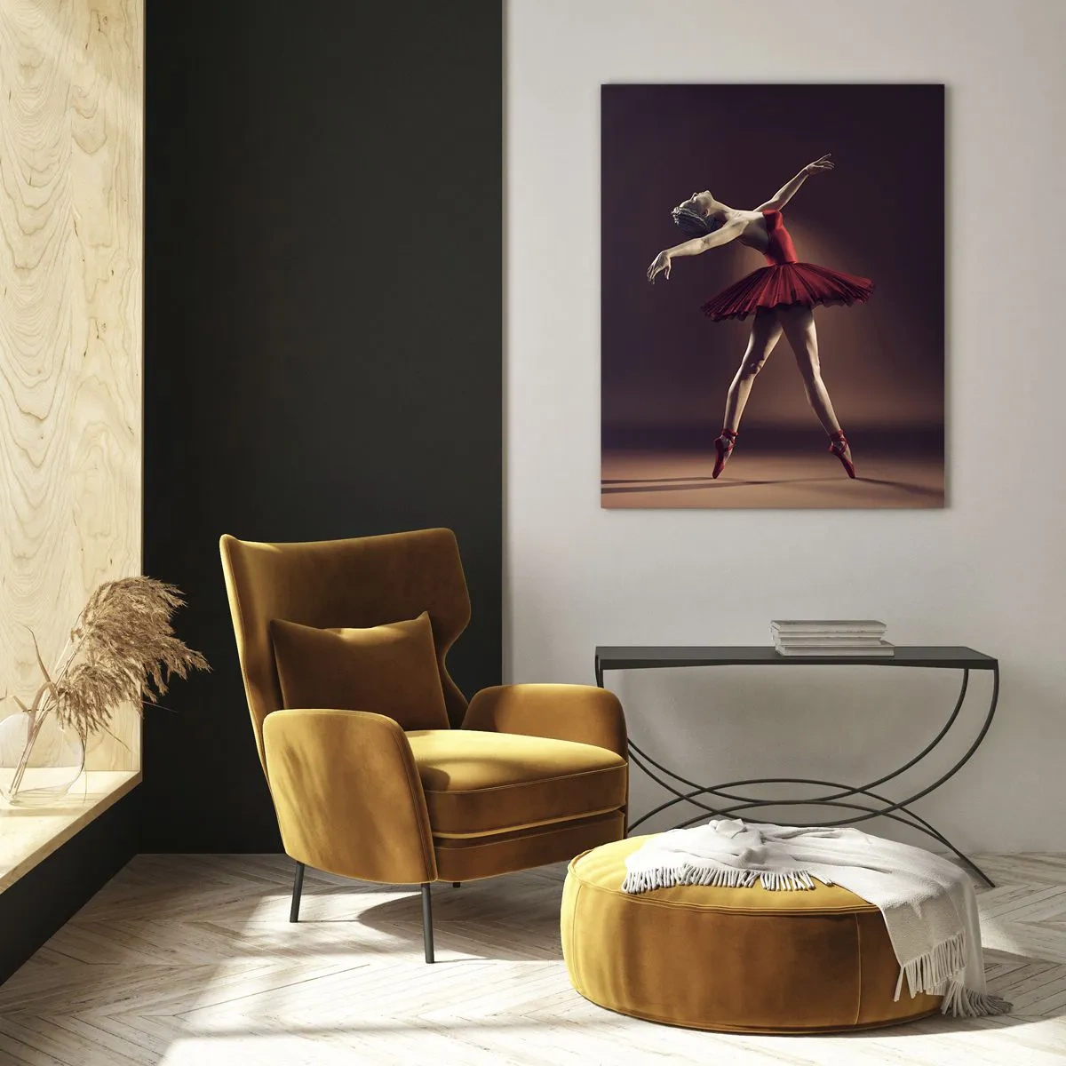 Schilderen op glas - Een prima ballerina - 80x120 cm