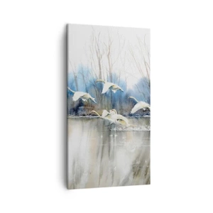 Schilderen op canvas - Zoals in het sprookje over wilde zwanen - 45x80 cm