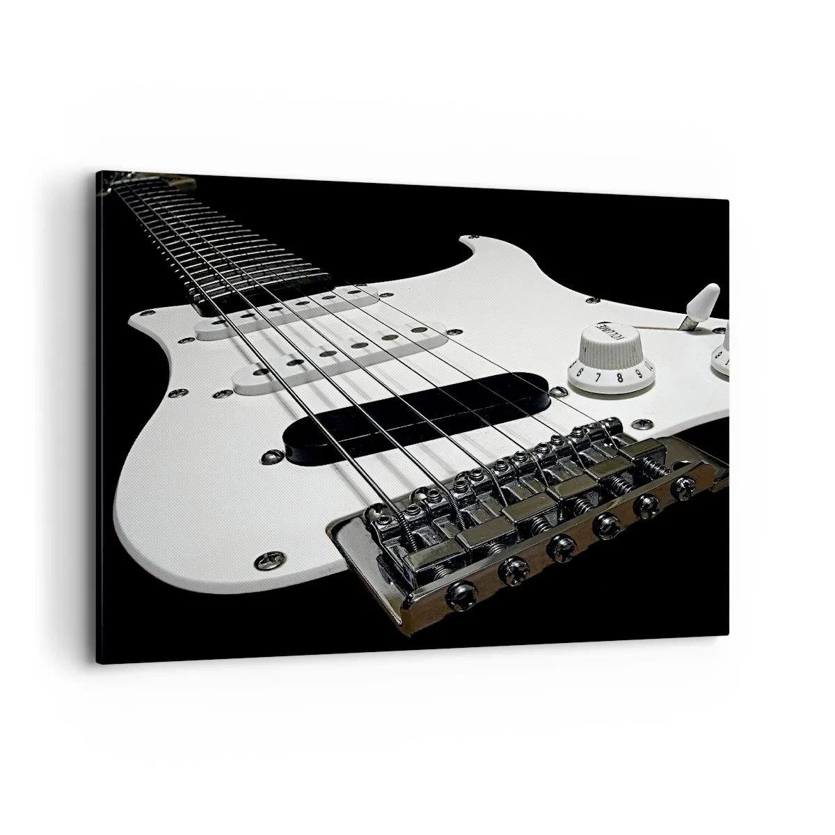 Schilderen op canvas - Geluid verborgen in het wit - 100x70 cm