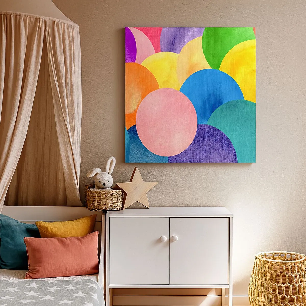 Schilderen op canvas - De oorspronkelijke volheid van het leven - 30x30 cm