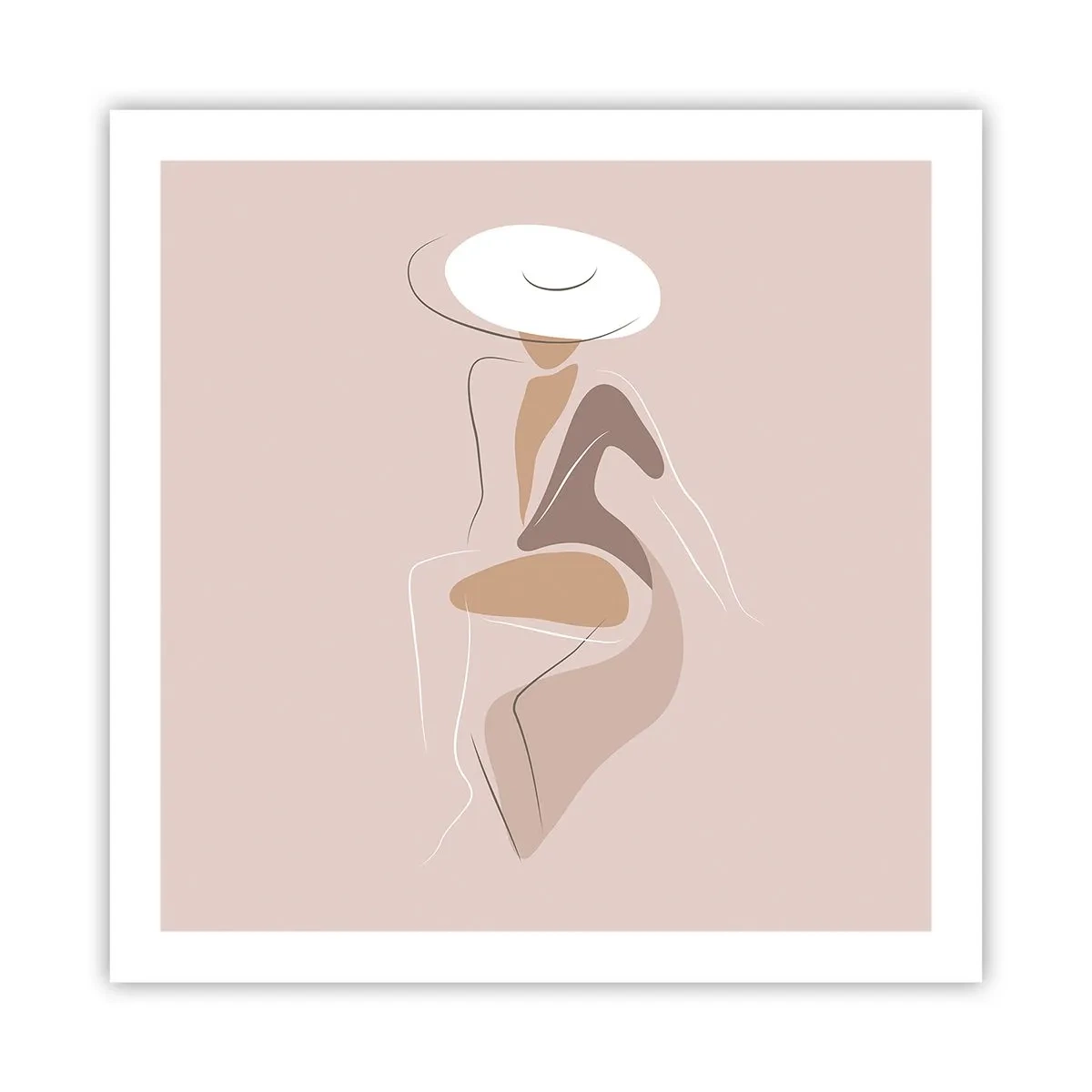 Poster - Een dame zijn - 60x60 cm