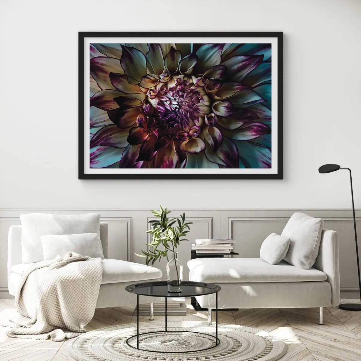 Poster in een zwarte lijst - De hoogtijdagen van de jeugd - 91x61 cm