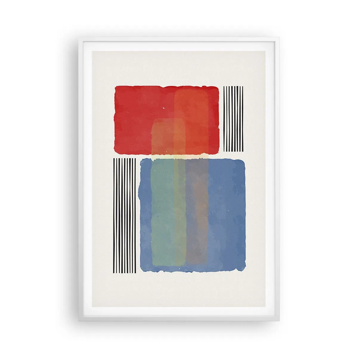 Poster in een witte lijst - De geest en de letter van de geometrie - 70x100 cm