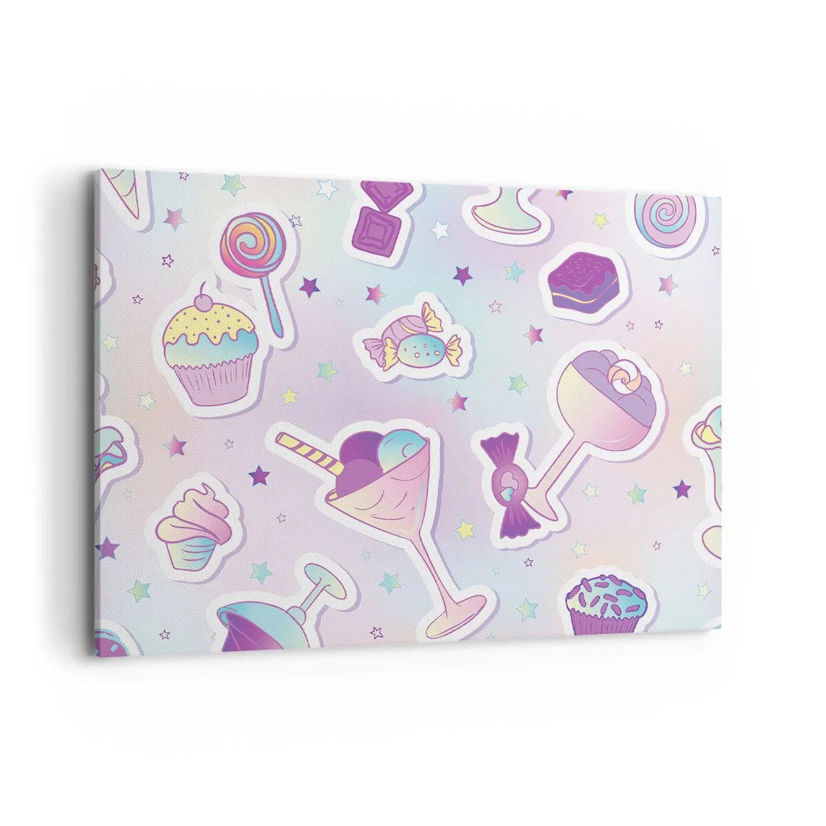 Schilderen op canvas - Dat het elke dag een verjaardag zou zijn - 100x70 cm