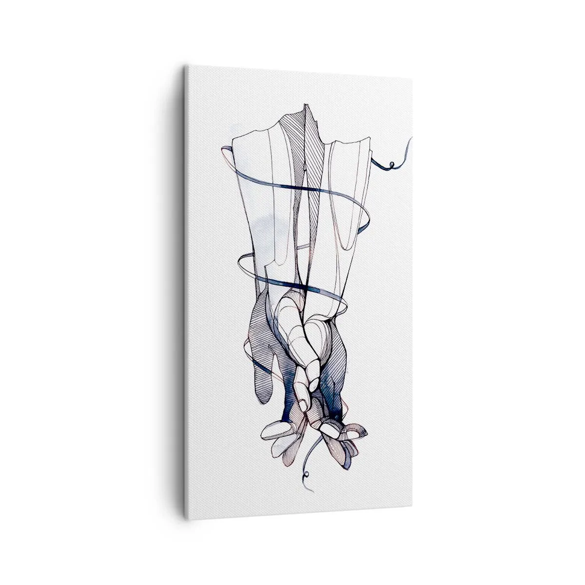 Schilderen op canvas - Touch-studie - 45x80 cm