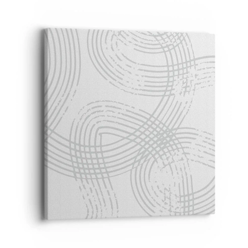 Schilderen op canvas - Er is geen rechte weg - 40x40 cm