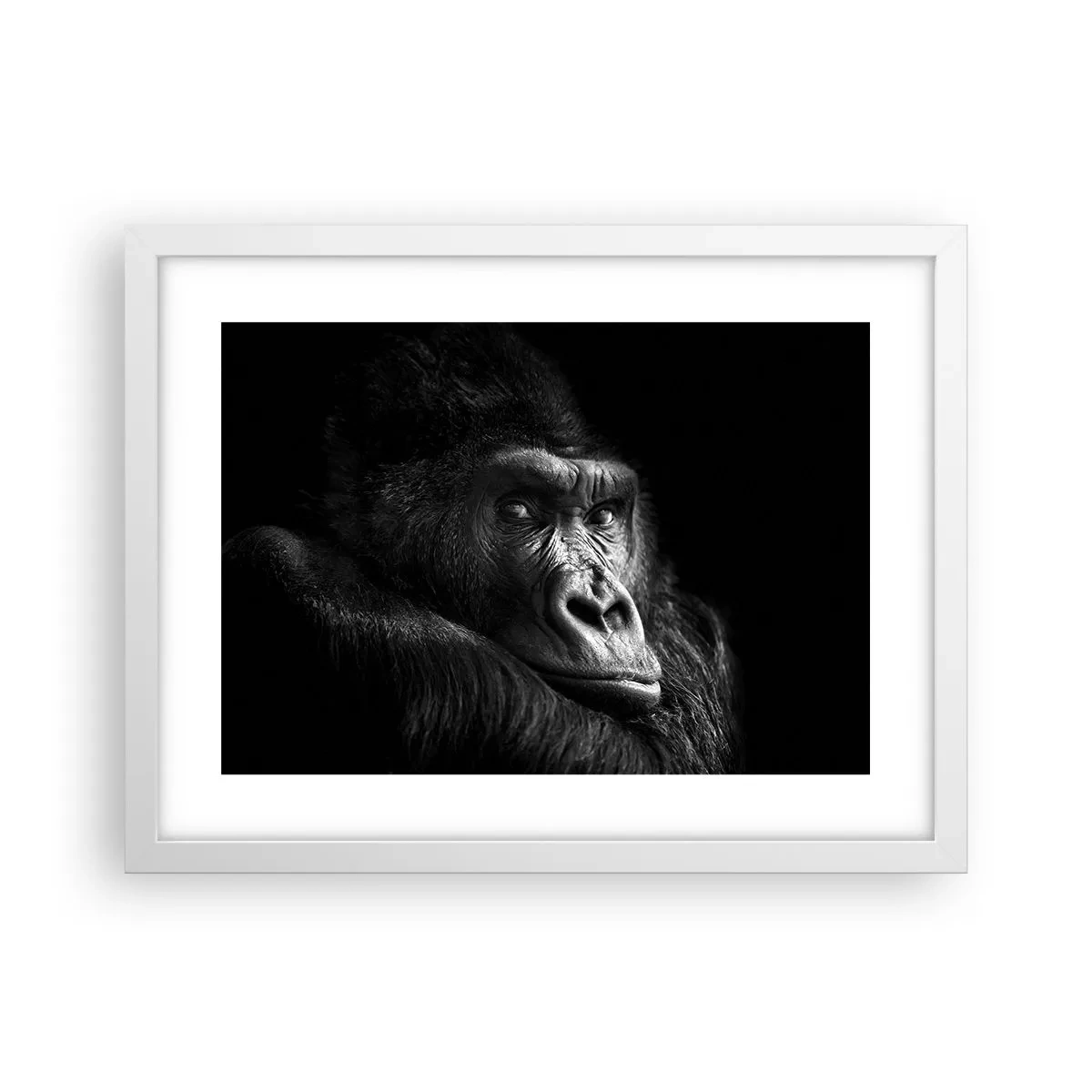 Poster in een witte lijst - En waar kijk je naar? - 40x30 cm