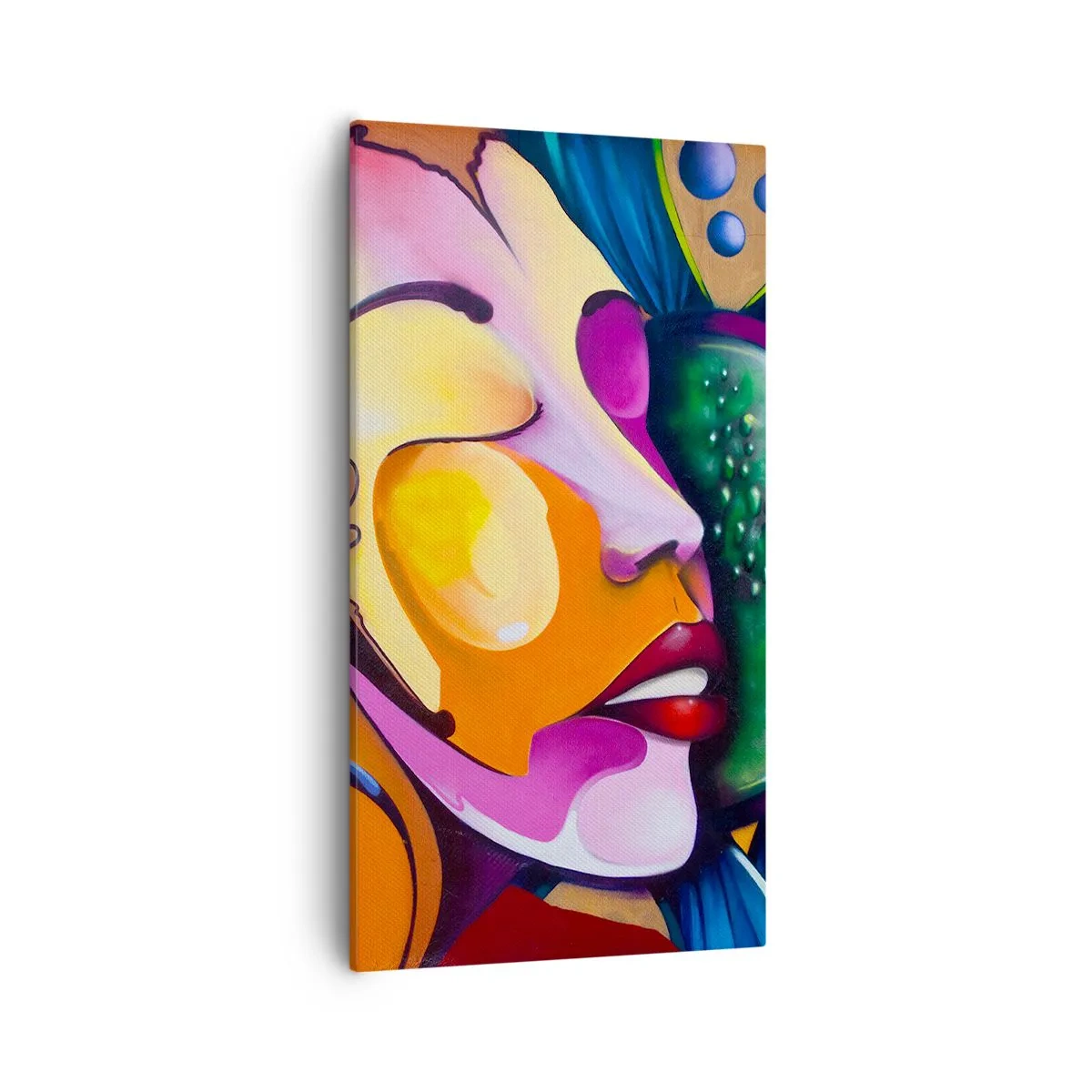 Schilderen op canvas - Aanraken met kleur - 55x100 cm