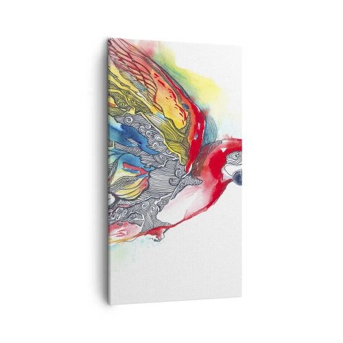 Schilderen op canvas - Leef kleurrijk - 45x80 cm