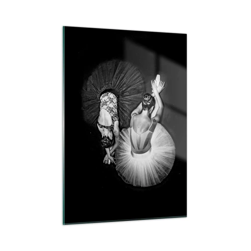 Schilderen op glas - Jin en Jang - perfecte balans - 50x70 cm