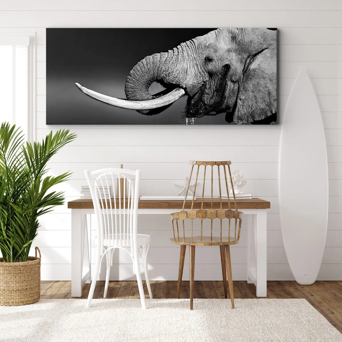 Schilderen op canvas - Ja, goed nu - 140x50 cm