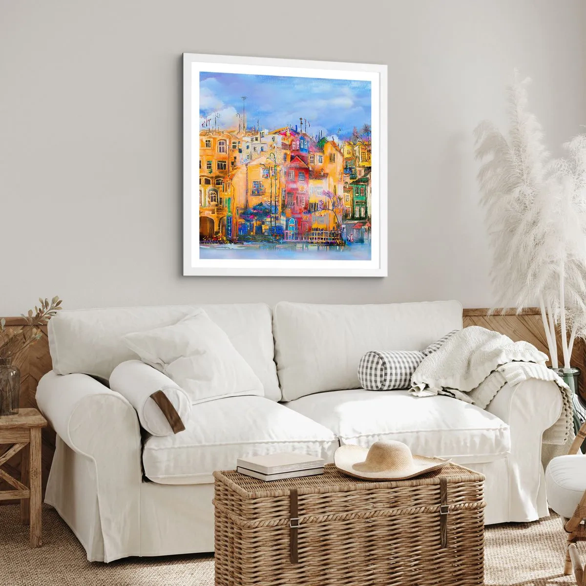 Poster in een witte lijst - Wij zijn samen - 50x50 cm