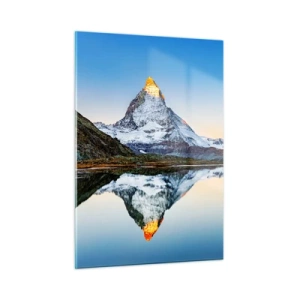 Schilderen op glas - Twee werelden - 50x70 cm