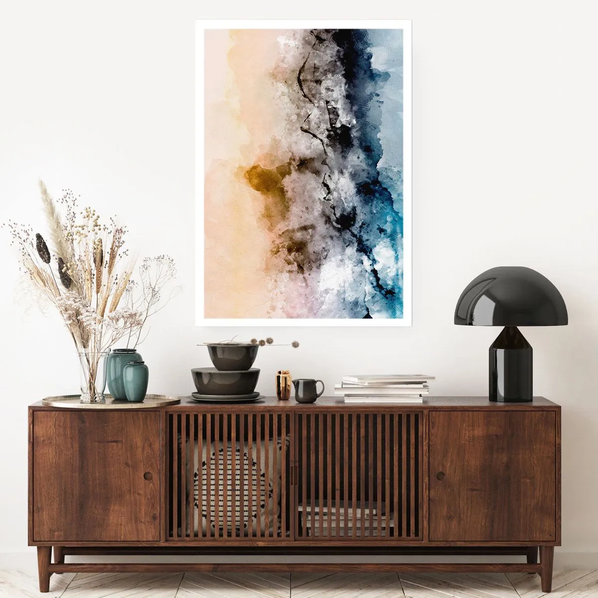 Poster - Verdronken in een wolk van mist - 30x40 cm