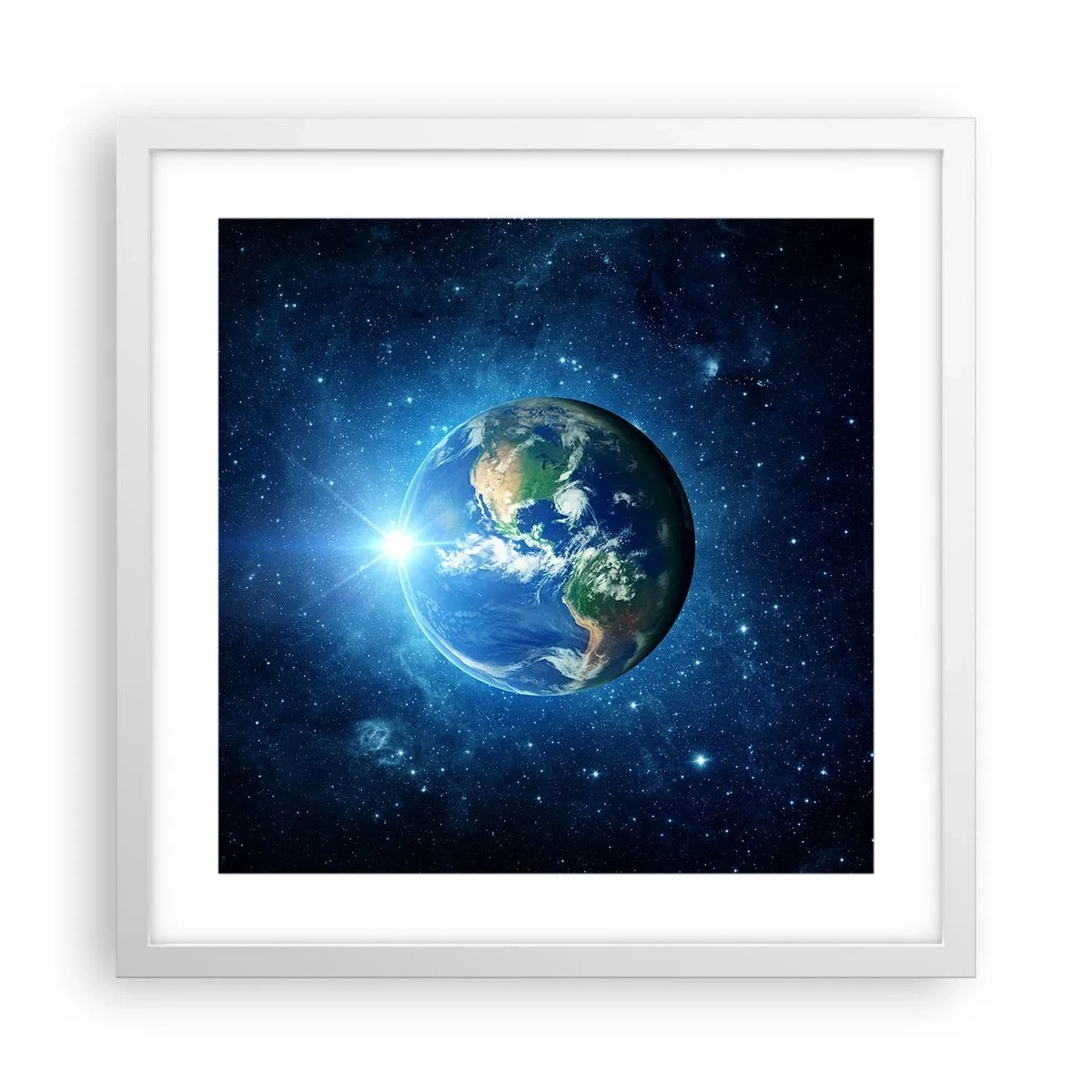 Poster in een witte lijst - We zijn in de hemel - 40x40 cm