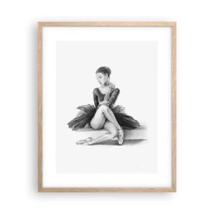 Een poster in een licht eiken lijst - Betoverd door de dans - 40x50 cm
