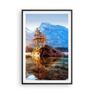 Poster in een zwarte lijst - De natuur in een nieuw licht - 61x91 cm
