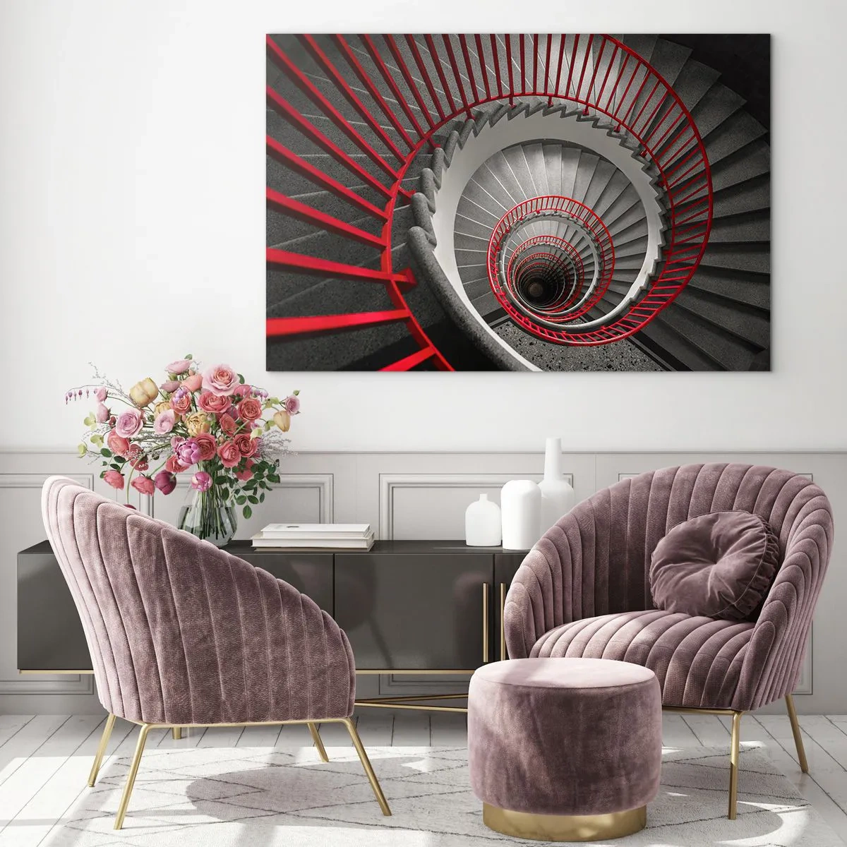Schilderen op glas - Architectuur plezier - 100x70 cm