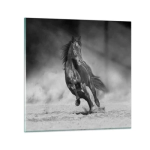 Schilderen op glas - De emir zelf waardig - 50x50 cm