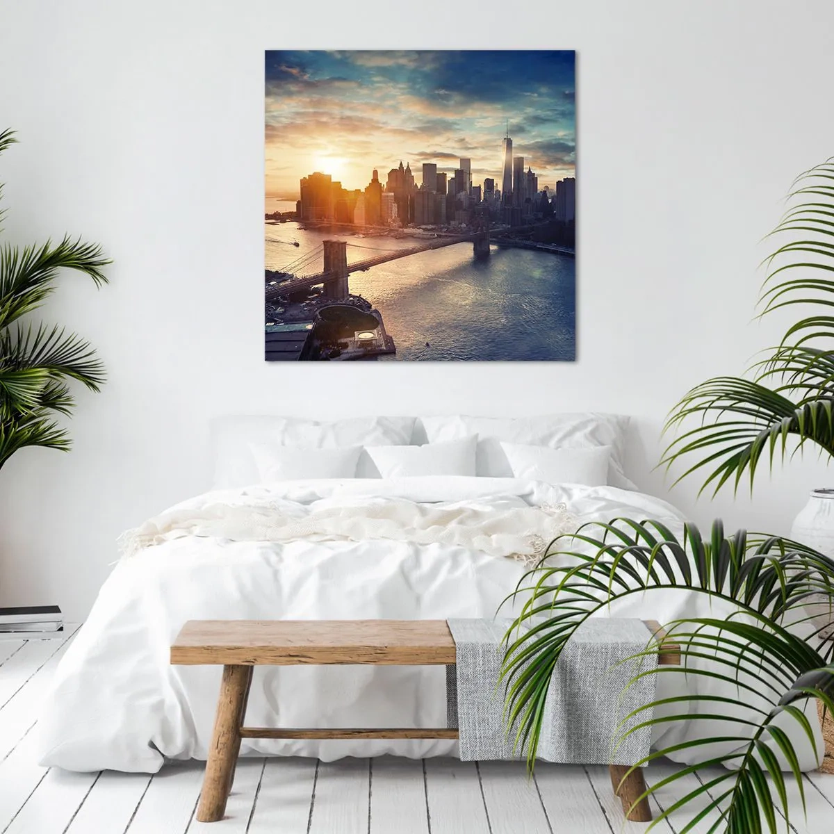 Schilderen op canvas - Westers cultuurmonument - 60x60 cm