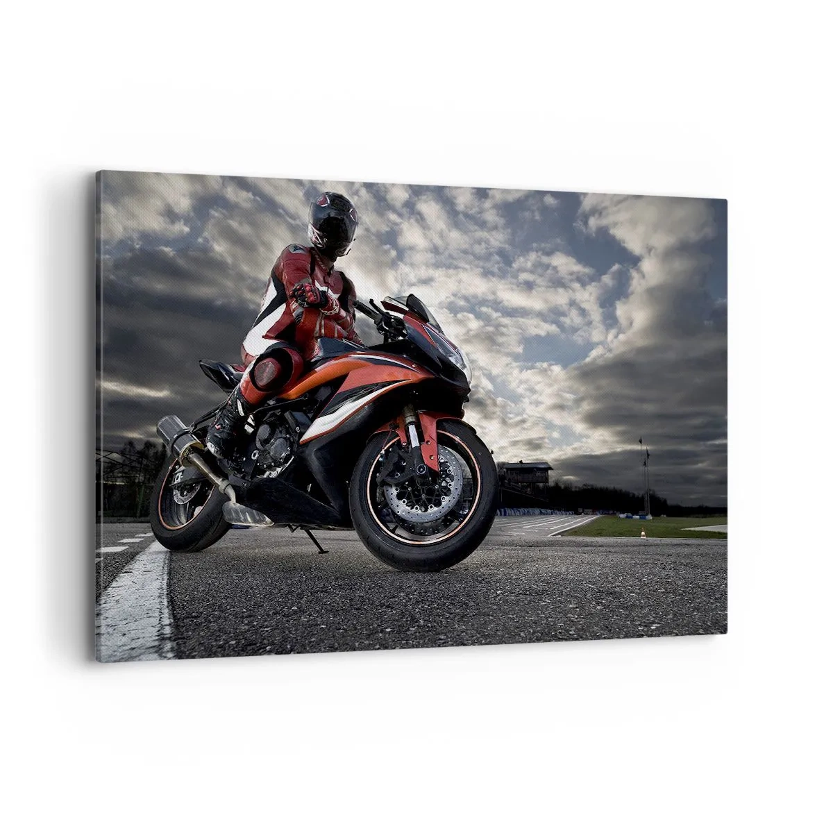 Schilderen op canvas - Dark Rider - 120x80 cm