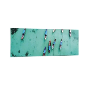 Schilderen op glas - In blijde verwachting - 140x50 cm