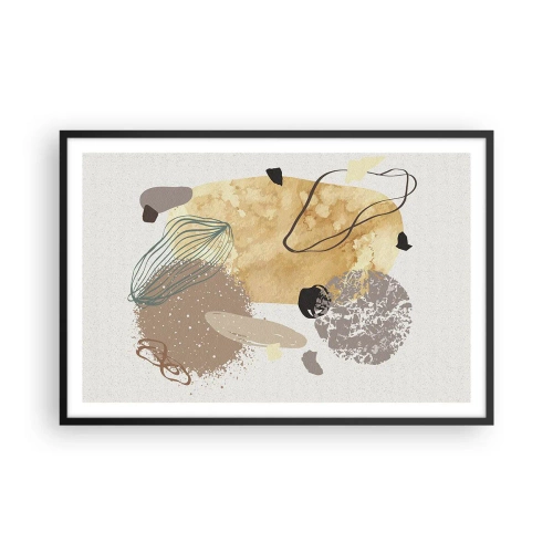 Poster in een zwarte lijst - Toegepaste plumcologie - 91x61 cm