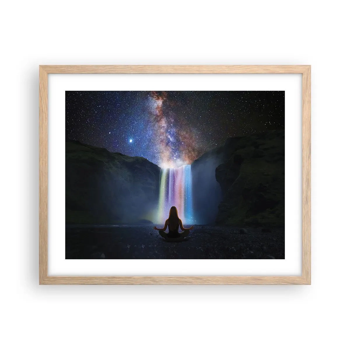 Een poster in een licht eiken lijst - Absolute harmonie - 50x40 cm