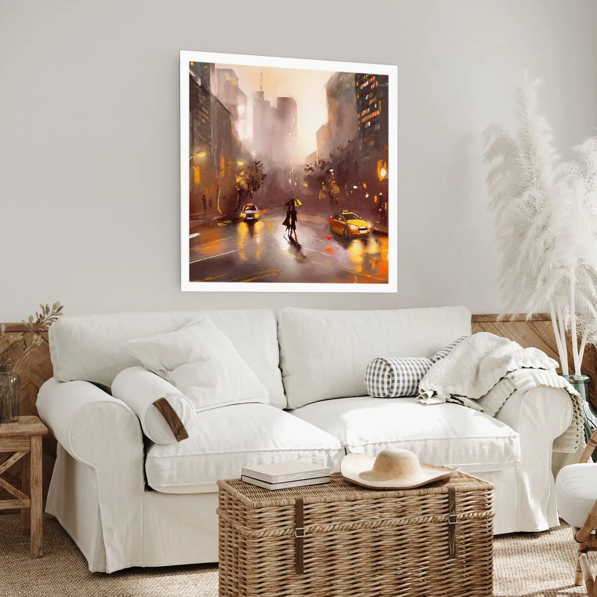 Poster - In de lichten van New York - 30x30 cm