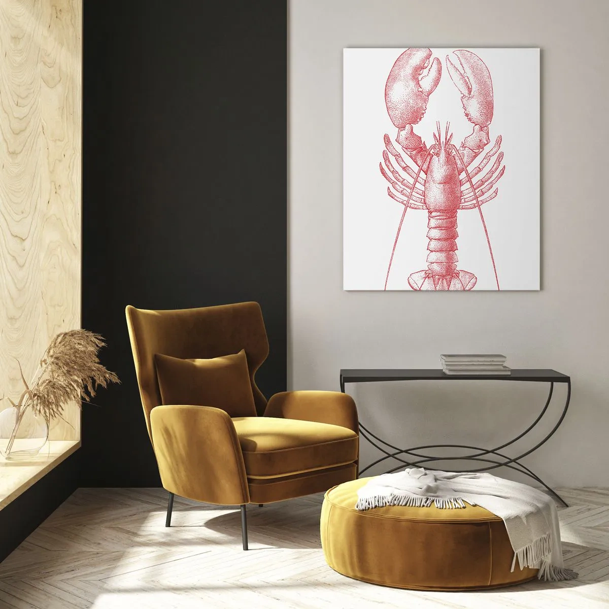 Schilderen op glas - Een kreeft waardig Homer - 80x120 cm