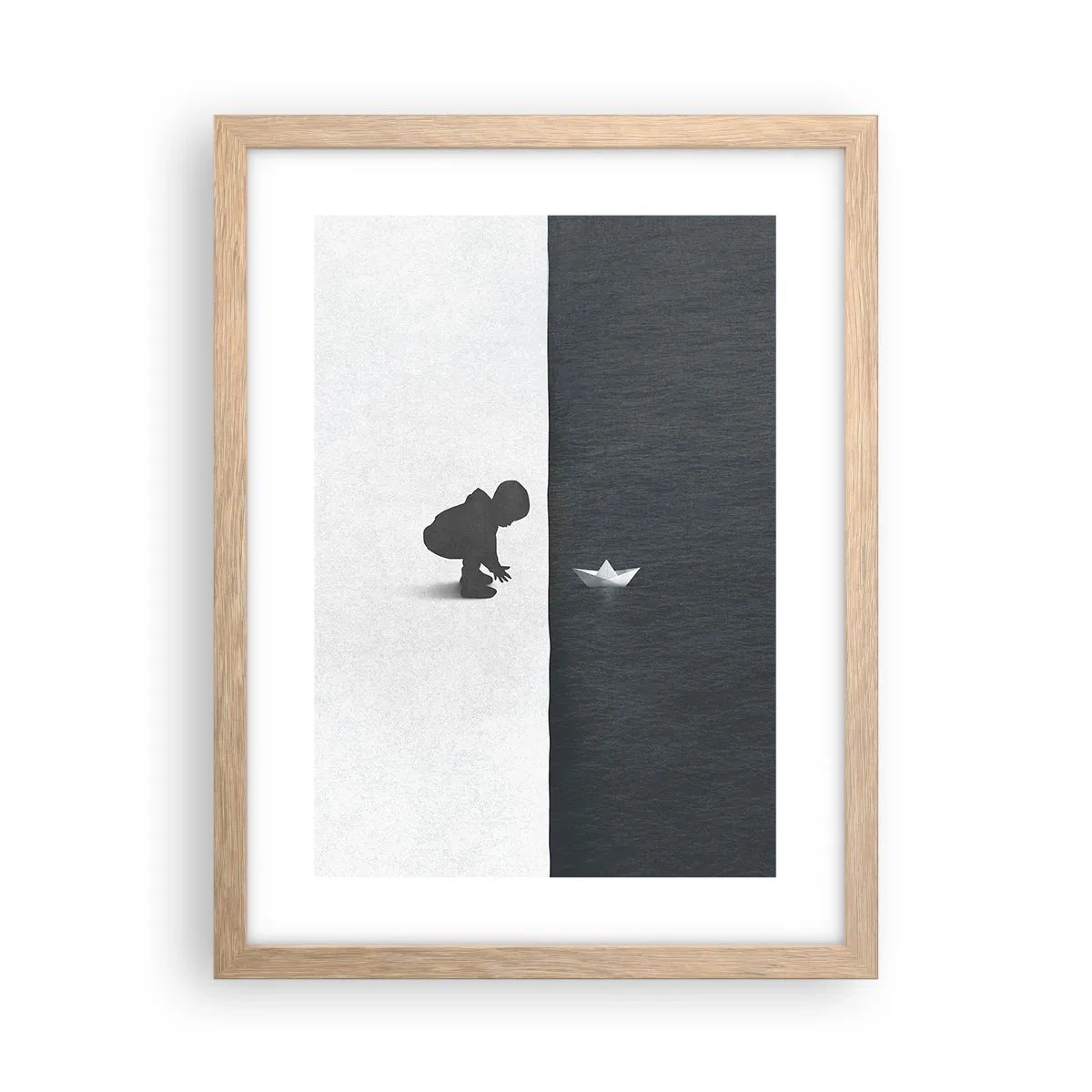 Een poster in een licht eiken lijst - Geweldige expeditie - 30x40 cm