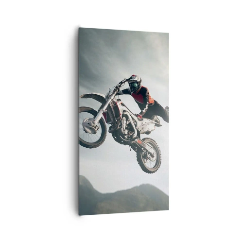 Schilderen op canvas - Er is geen plezier zonder risico - 65x120 cm