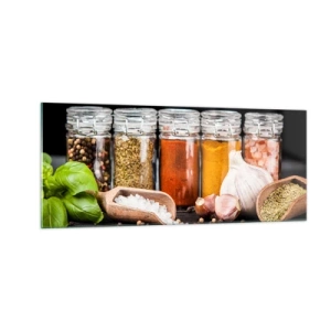 Schilderen op glas - Zodat het leven smaak heeft - 100x40 cm