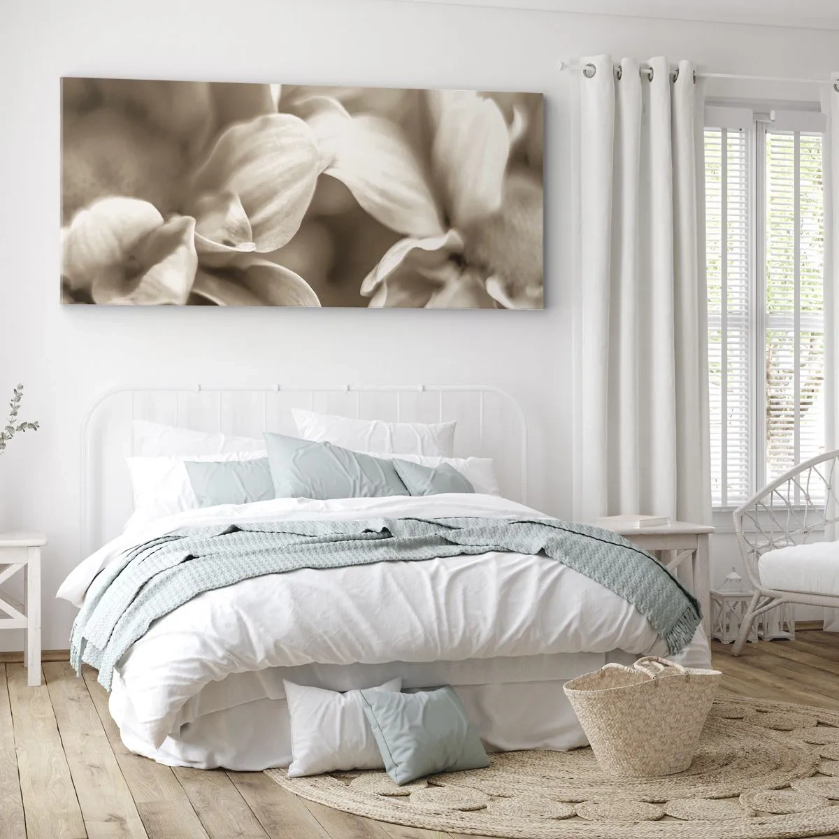 Schilderen op canvas - Zo zacht als een glimlach - 100x40 cm