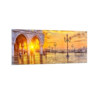 Schilderen op glas - Waar is iedereen? - 100x40 cm