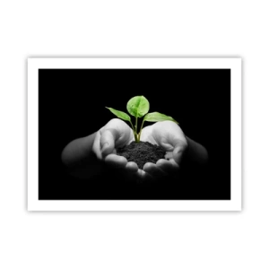 Poster - Ik hou van de natuur, ik bescherm haar - 70x50 cm