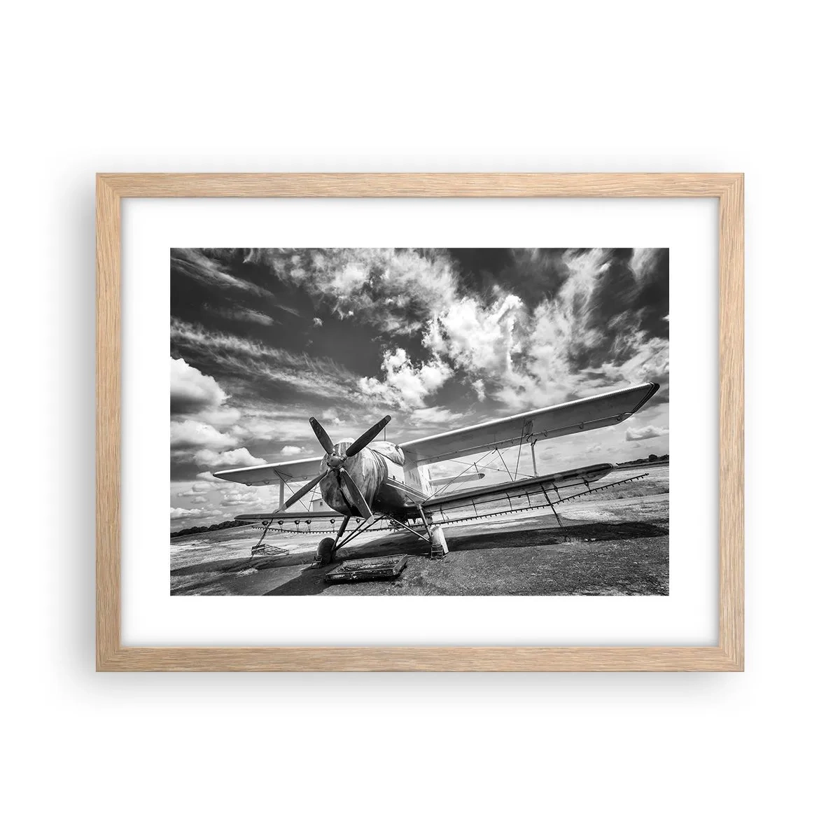 Een poster in een licht eiken lijst - Ik kan niet wachten! - 40x30 cm