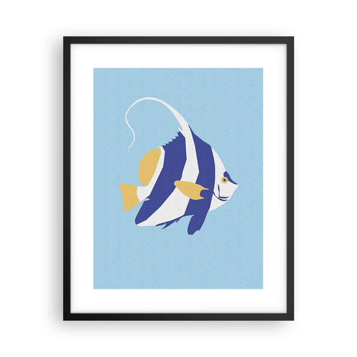 Poster in een zwarte lijst - Miss tropische wateren - 40x50 cm