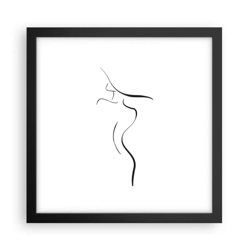 Poster in een zwarte lijst - Ongrijpbaar als een golf - 30x30 cm