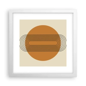 Poster in een witte lijst - Perfect plan - 30x30 cm