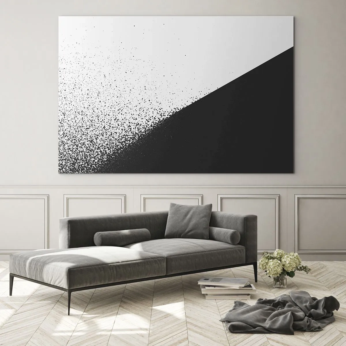 Schilderen op glas - Steeds sneller, meer en meer - 120x80 cm
